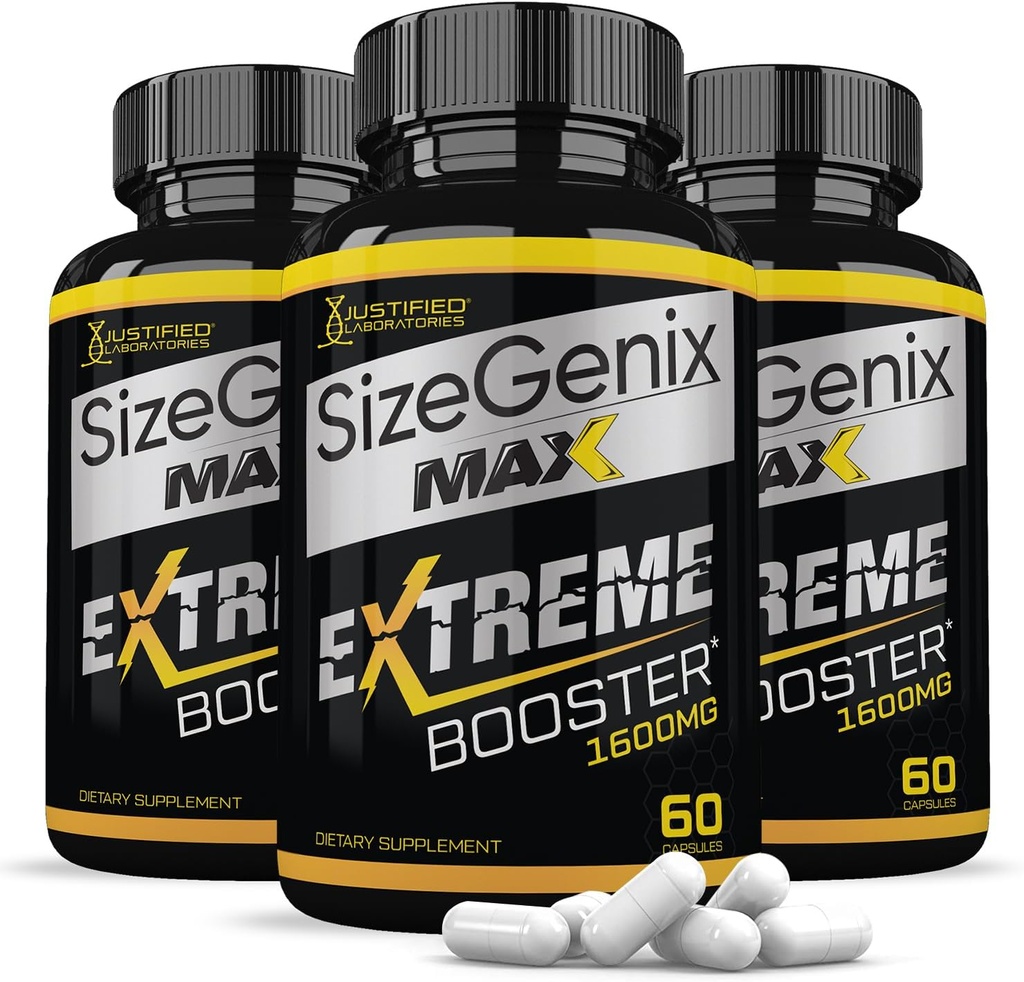 (3 πακέτο) Sizegenix Max 1600MG Σύνθετη φόρμουλα υγείας ανδρών 180 κάψουλες