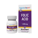 Superior Πηγή Φολικό οξύ 1200 mcg - Υποστηρίζει την καρδιά, το ανοσοποιητικό και το νευρικό σύστημα - 100 υπογλώσσια δισκία