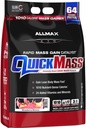 ALLMAX διατροφή QUICKMASS, μπανάνα φράουλα - 10 λίβρες - γρήγορη μάζα καταλύτης - Μέχρι 64 γραμμάρια πρωτεΐνης ανά υπηρεσία - 3:1 υδατάνθρακες σε αναλογία πρωτεϊνών - μηδέν Trans λίπος - έως 70 εξυπηρετούν