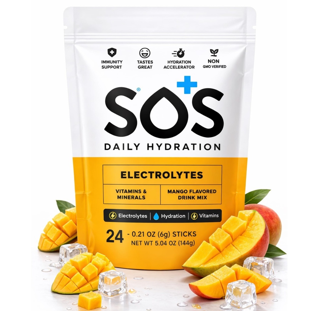 SOS Hydration Electrolyte Powder Drink Mix 