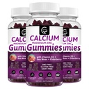 Ασβέστιο Μαγνήσιο Ψευδάργυρος Gummies με Υψηλή Απορρόφηση Μαγνήσιο Γλυκινικό Κάλιο - Σύμπλεγμα φυτών Ασβέστιο Μαγνήσιο 2:1 Ratio, με D3 Θαλασσινό Moss για τα οστά, τους μύες, ανοσοποιητικό & υποστήριξη ύπνου, Vegan-3 Pack