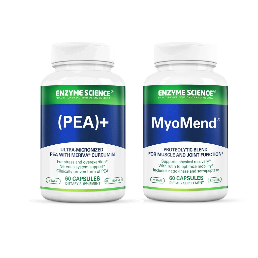 Enzyme Science Recovery and Mobility Myomend 60 and (Pea)+ 60