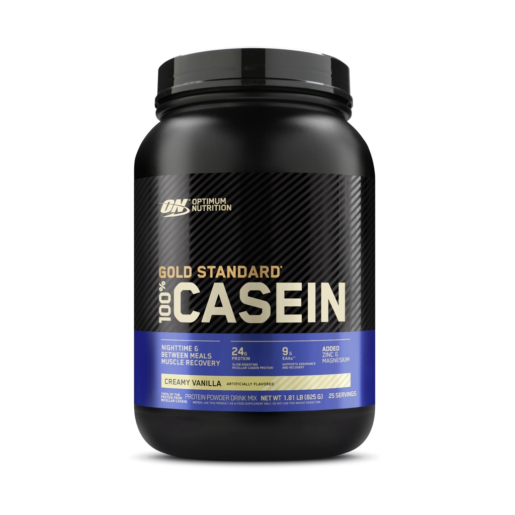 Optimum Nutrition Gold Standard 100% Micellar Casein Protein Powder, Slow Digesting, Helps Keep You Full, Overnight Muscle Recovery, Creamy Vanilla, 1.81 Pound (Packaging May Vary)