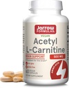 Jarow Formulas Acetyl L-Carnitine Κάψουλες - 500 mg - 60 Count - Για την υγεία του εγκεφάλου & το λιπαρό οξύ Μεταβολισμός - Καψάκια λαχανικών - Μη ΓΤΟ - Χωρίς γλουτένη