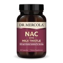 Δρ. Mercola NAC με Γαϊδουράγκαθο Γάλα - με Αντιοξειδωτικά - Υποστηρίζει τις Φυσιολογικές Διαδικασίες Αποτοξίνωσης - 500 mg N-Acetyl-Cysteine ανά Σερβίρισμα - Μη-ΓΤΟ, Χωρίς Γλουτένη & Χωρίς Σόγια - 60 κάψουλες (30 Σερβιέτες)