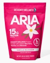 Σχεδιαστής Wellness, Aria, Wellness γυναικών χαμηλής περιεκτικότητας σε θερμίδες Vanilla Protein Powder με βιοτίνη, βιταμίνη C και οργανική αλόη, Vanilla Blossom, 1,85 Λίρες
