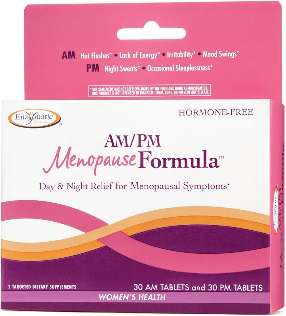 Enzymatic Therapy - AM/PM Φόρμουλα εμμηνόπαυσης - 60 καρτέλες