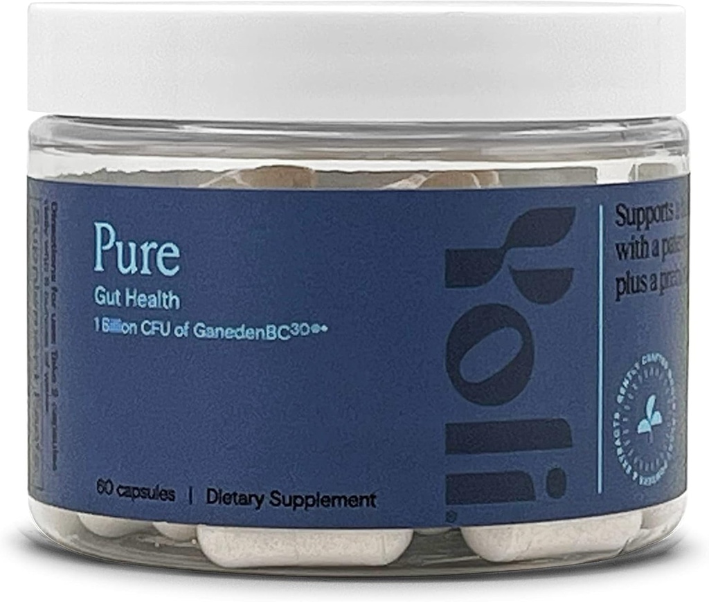 Yoli® Pure Probiotics for Digestive Health - Συμπληρώματα υγείας για άνδρες και γυναίκες - Probiotic Κάψουλες 1 Δισεκατομμύρια CFUs