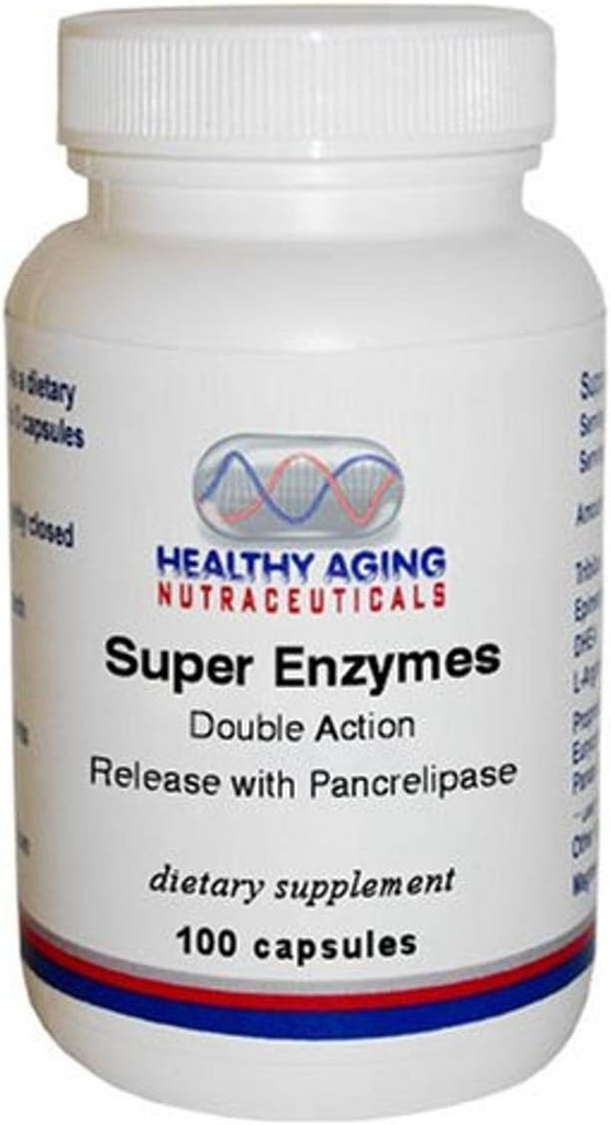 Super Enzymes Double Action Release Με Παγκρελιπάση 100 Κάψουλες
