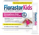 Florastor Kids Daily Probiotic Supplement, Άγευστη σκόνη αναμειγνύεται με τρόφιμα ή ποτά, Χρήση με αντιβιοτικά, Saccharomyces Boulardii CNCM I-745 (20 φακελάκια), Συσκευασία των 2