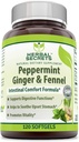 Herbal Secrets Peppermint Ginger & μάραθο 120 Softgels (Non-GMO) - Υποστηρίζει Digestive Λειτουργίες* - Προάγει Ζωτικότητα*- Βοηθά στην καταπραϋντική στομάχι*