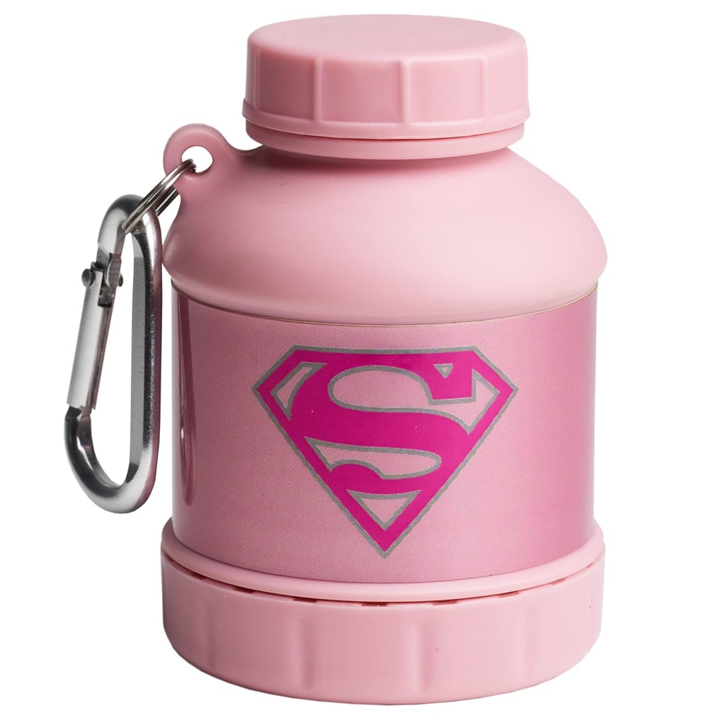 Smartshake Justice League Whey2Go Supergirl Protein Powder Storage Container 50g – BPA Free Shaker Bottle για Whey Protein Powder + Protein Shakes 110ml, DC Comics Supergirl Δώρα για γυναίκες