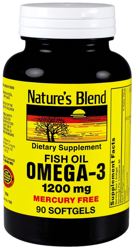Ωμέγα-3 ιχθυέλαιο της φύσης 1200 mg 90 Softgels