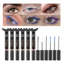 DNM χρωματιστή Mascara για τις βλεφαρίδες, Mermaid πολύχρωμη Mascara Αδιάβροχη,6Pcs/Set, Μαύρο, Λευκό, Μπλε,Purple,ΚαφέΧαρακτηριστικά Μακροχρόνια Σκληρότητα Δωρεάν & Vegan Voluminous Maskara για τις γυναίκες