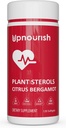 UpNourish Plant Sterols Citrus Bergamot Supplement με CoQ10, Omega 3, Olive Leaf, Turmeric Curcumin, Μαύρο Σκόρδο και Νιασίνη - 120 Softgels