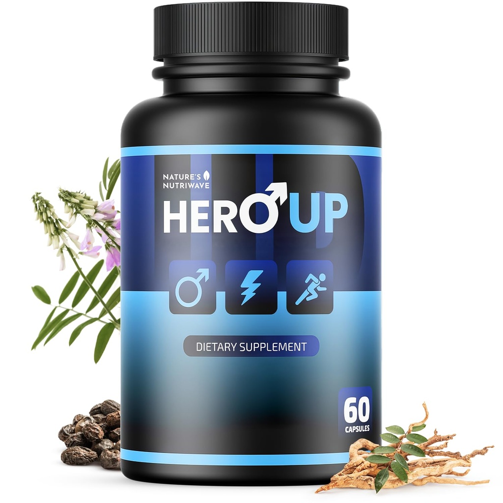 HeroUP - Natural Wellness Supplement with Plant-based Ingredients – Μη-GMO, Simulant-Free 