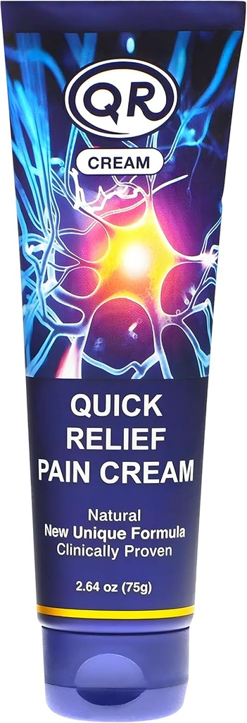 Quick Relief Pain Cream με Μαννιτόλη και Menthol παρέχει αποτελεσματική ανακούφιση για το λαιμό, την πλάτη, ώμο, τον καρπό, δάχτυλο, γόνατο, πόδι και νευρικό πόνο, ή Itch, 2,64 oz