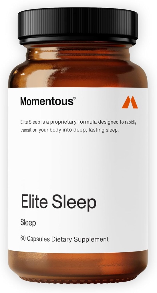 Momentous Elite Sleep Capsules - Vegan - Gluten-Free - NSF Certified for Sport - 30 Servings