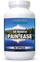 LifeSource Vitamins All Natural Pain Ease – 20 Συνεργιστικά Βότανα και Ένζυμα που Φυσικά & Ασφαλή Υποστήριξη: Πονοκέφαλοι & Ημικρανίες - Γονατίσματα – Ωμοπλάτες – αρθρώσεις – Πόνος ποδιών – Ένταση