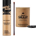 NATURAL SHILAJIT Capsules (1-2 Months Supply) | 60 Count & Shilajit Honey Sticks Resin Mixed with Raw Honey (30 Sticks)