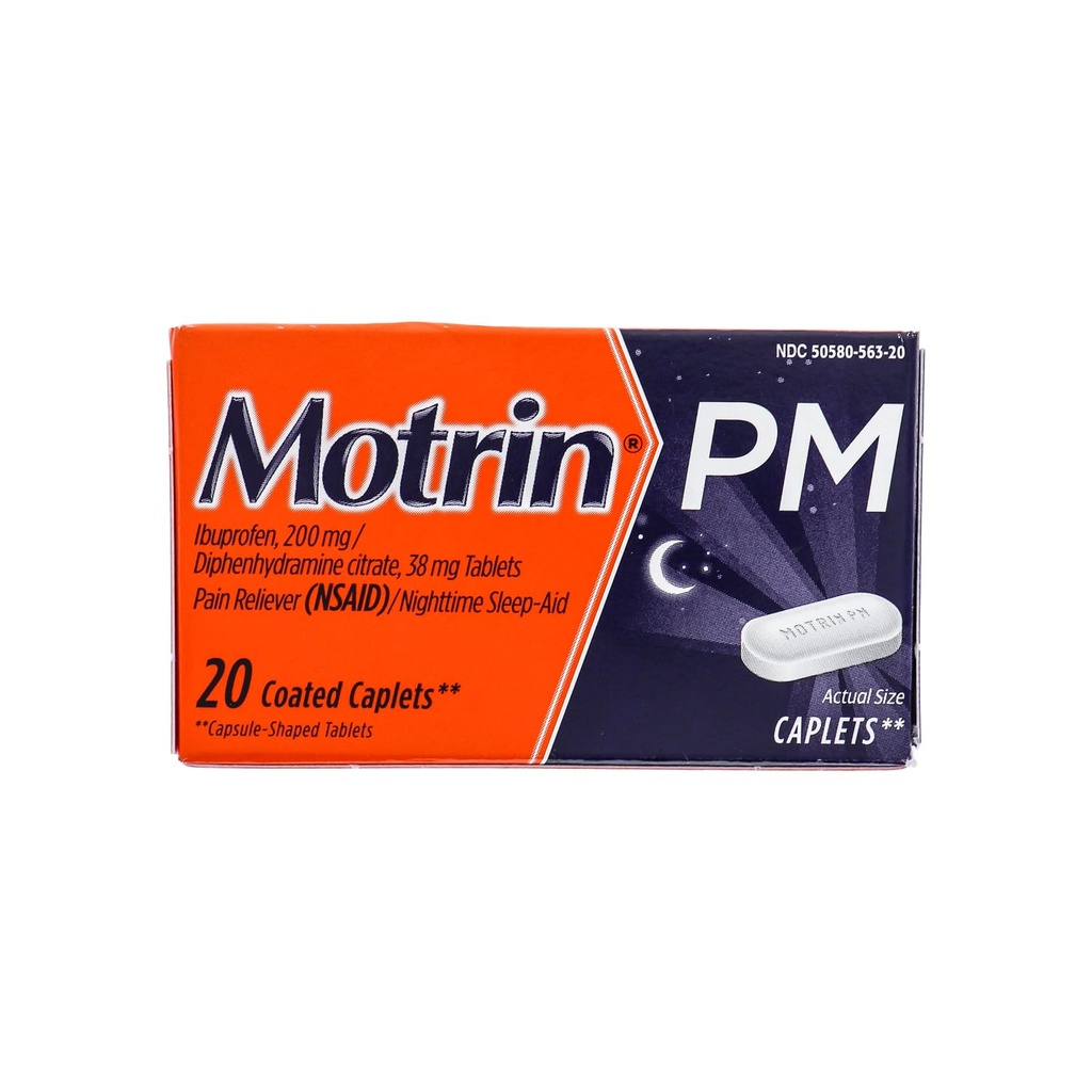 Motrin Ib Pm Caps Συσκευασία 2 Μέγεθος 20ct
