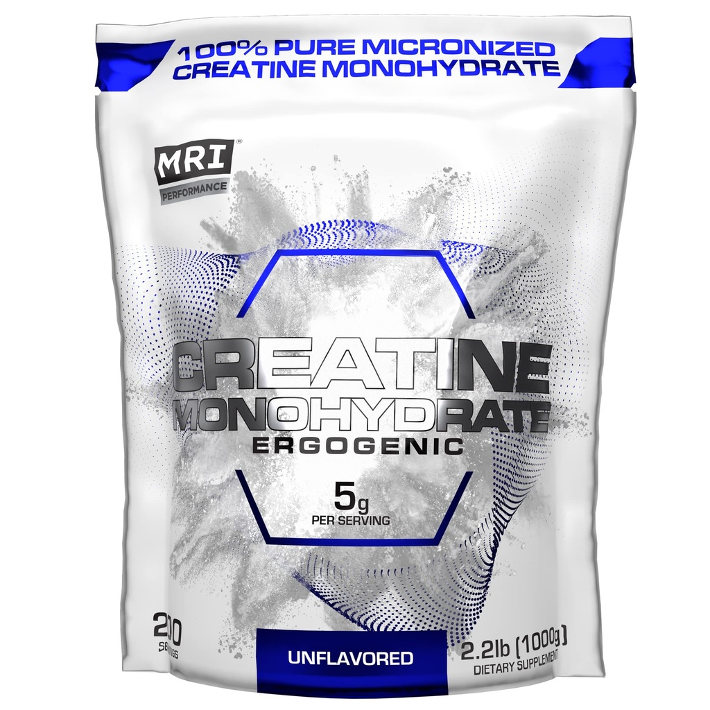 MRI Performance Creatine Monohydrate Powder 5g,100% Pure Micronized Creatine Supplement, Μύες Ανάπτυξη & Ανάκτηση, Κατασκευάστηκε Μύες, Αύξηση Δύναμης, Απόδοσης, Αντοχής, 1000g, Χωρίς άρωμα