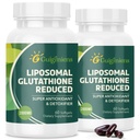 Oumebio Liposomal Glutathionone 2000 MG, 10x Καλύτερη Απορρόφηση, Glutathion συμπλήρωμα με Υαλουρονικό οξύ+Collagen Peptide+Resveratrol, Ισχυρό Αντιοξειδωτικό, Γήρανση Υγείας, Ανοσοποιητική Υγεία, 120 Count