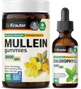 BIO KRAUTER Mullein 60 Gummies & Chlorophyl Βάμμα 2 Fl. Oz.