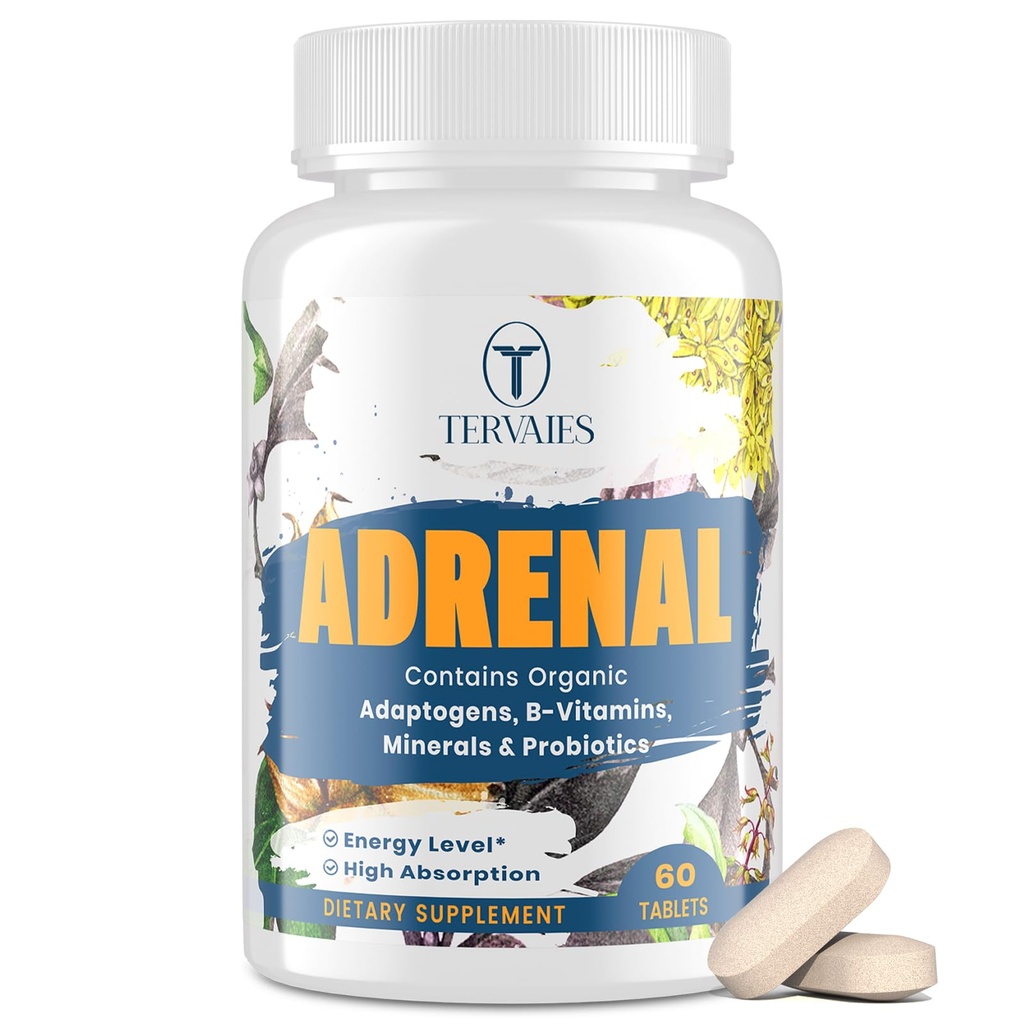 Συμπληρώματα βοτάνων Adaptogens Υποστήριξη Adaptogens - συμπλήρωμα κορτιζόλης με Rhodiola Rosea, Ashwagandha, Ιερός Βασίλειος και Ελευθέρο-Mood και την ενεργειακή υποστήριξη για γυναίκες & άνδρες-όχι-GMO, 60 Vegan Tablets