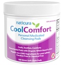 CoolComfort Personal Cleaning Pads with Organic Witch Hazel and Aloe Vera - Όλα-Φυσική και γρήγορης δράσης μαντηλάκια για την καύση, φαγούρα, πόνο και πρήξιμο του αίματος - 100 Pads - Χωρίς Parabens