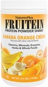 NaturesPlus FRUITEIN Banana Orange Creme Shake - 2.8 lbs - 10 γραμμάρια φυτικής πρωτεΐνης ανά υπηρεσία - Υποστηρίζει την ενέργεια & ανοσοποιητικό σύστημα - χορτοφάγους, χωρίς γλουτένη & μη GMO - 37 εξυπηρετούν
