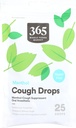 365 από Whole Foods Market, Βήχας Drops, Ζάχαρη δωρεάν Menthol, 25 Count