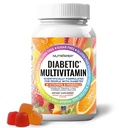 Premium Πολυβιταμίνη Μασώμενα Gummies για γυναίκες & άνδρες - Χωρίς ζάχαρη & χωρίς γλουτένη Συμπλήρωμα Βιταμίνες - Ασβέστιο Μαγγανική μαγγανική...