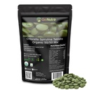 Go Nutra Organic Spirulina Chlorella Tablets 50/50 Blend | Nutrient Dense Superfood - Vegan Protein, Chlorophyll, Enzymes | 500mg Each Chlorella Spirulina Tablets, 720 Count, 4 Month Supply