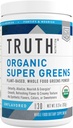 Τροφή Αλήθεια Super Greens Σκόνη - Βιολογικό Πράσινο Superfood Σκόνη για την ενίσχυση της ενέργειας & της ανοσίας, Υγιεινή Πήδηση για άνδρες και γυναίκες, Πράσινο συμπλήρωμα Smoothie Mix σκόνης (Άγευστη)