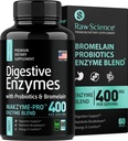 Digestive Ένζυμα με προβιοτικά για γυναίκες & άνδρες Digestive Health - Bloating Relief, Gut Health Συμπληρώματα: Bromelain, Papaya Enzyme, Acidophilus Probiotic, Lactase Enzymes for Digestion - 60 χάπια