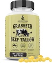 Προγονικά συμπληρώματα Grass Fed Beef Κάψουλες Τάλοου, 3000mg, Nourishing Kidney συμπλήρωμα λίπους Υποστηρίζει οστά, δόντια, τσίχλες, δέρμα, ανοσοποιητικό και γενική υγεία, μη ΓΤΟ, 180 κάψουλες