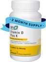 Klaire Labs SFI Health Vitamin D Plus K - Bioδιαθέσιμη βιταμίνη K2 D3 συμπλήρωμα για την υποστήριξη των οστών και του ανοσοποιητικού - Κάθε κάψουλα παραδίδει D3 5000 eu & K2 100 Mcg (60 κάψουλες)