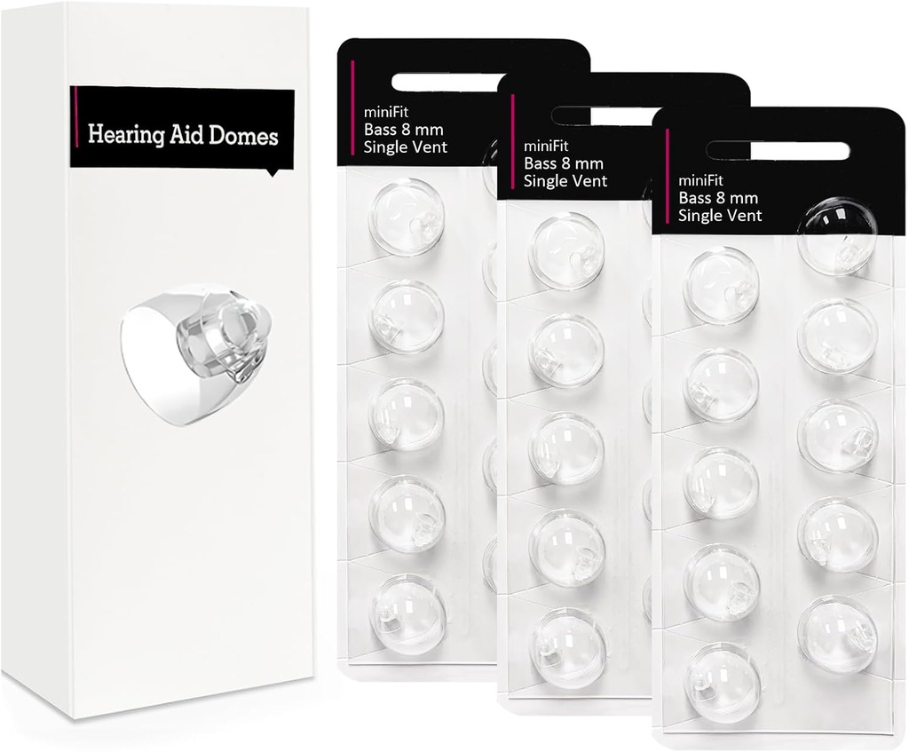 Μονός εξαερισμός 8mm-Heaaring Domes βοήθειας για Oticon Minifit, Oticon προμήθειες ακουστικών βοηθημάτων, ανταλλακτικά εξαρτήματα μερών Universal Oticon Domes για ακουστικά βοηθήματα καθαρισμού σετ (30 τεμάχια)