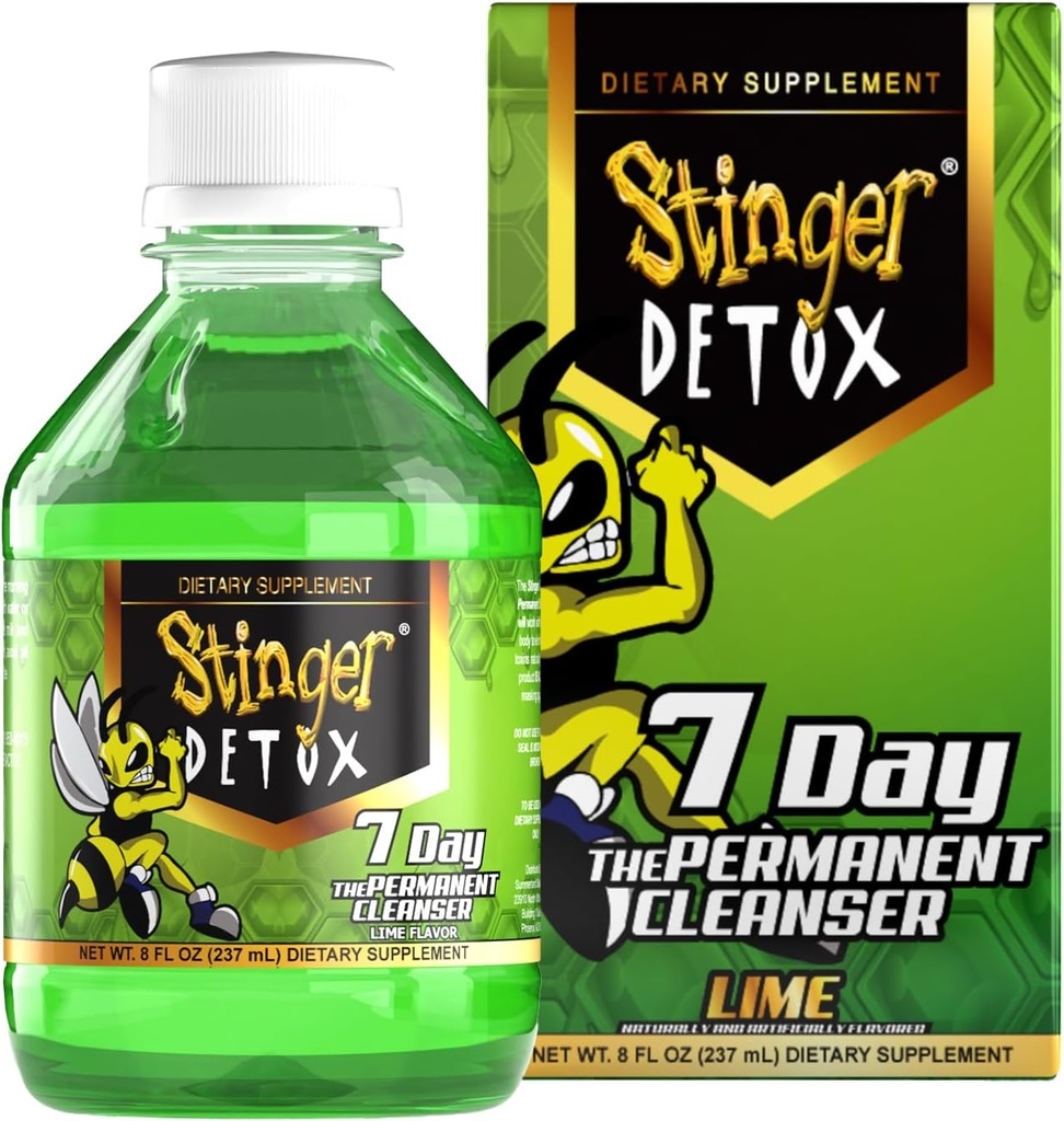 Stinger Detox 7-Ημέρα Μόνιμο Ποτό – Ασβέστη Γεύση – 8 FL OZ