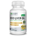 COD Liver Oil | 300 Softgels | Natural Source of Omega 3 Fatty Acids | Triple Strength | Best Immune Health, Healthy Bones & Muscle Dietary Supplement |