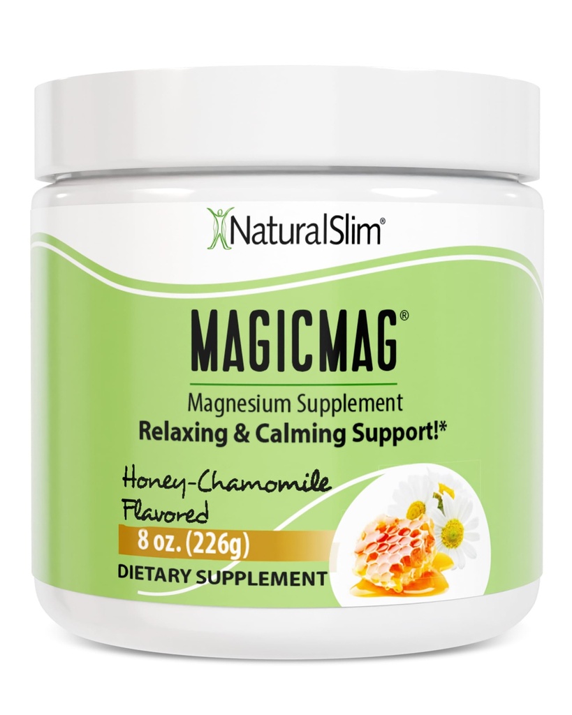 NaturalSlim Magicmag Pure Magnesium Citrate Powder Stress, δυσκοιλιότητα, μυς, υγεία της καρδιάς, και υποστήριξη ύπνου 
