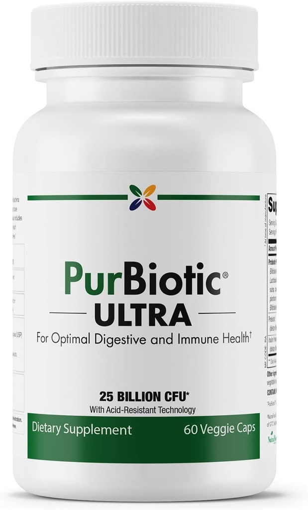 Διακοπή γήρανσης τώρα - Purbiotic® ULTRA 25 BILLION CFU (PRUWPT) - Για Βέλτιστη Digestive και Ανοσολογική Υγεία - 60 Veggie Caps