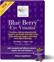 NEW NORDIC Blue Berry Eye Vitamin Lutein Supplement with Zinc, Υποστηρίζει τη λειτουργία χρωματισμού, ματιών & όρασης, 120 δισκία (Pack of 1)