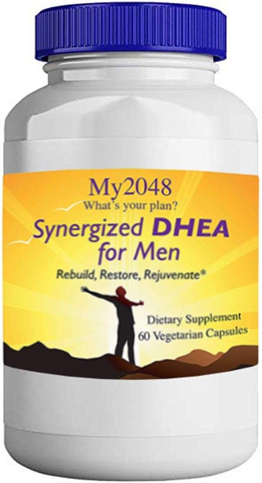 DHEA για τους άνδρες - My2048 Συνεργάζεται σε κάψουλες χορτοφάγων, 60 Count, Ορμονική Ισορροπία, Περιλαμβάνει 25 mg DHEA, 50 mg Αλφα-Λιποϊκό οξύ, και 50 mg DIM Diindolylmethane