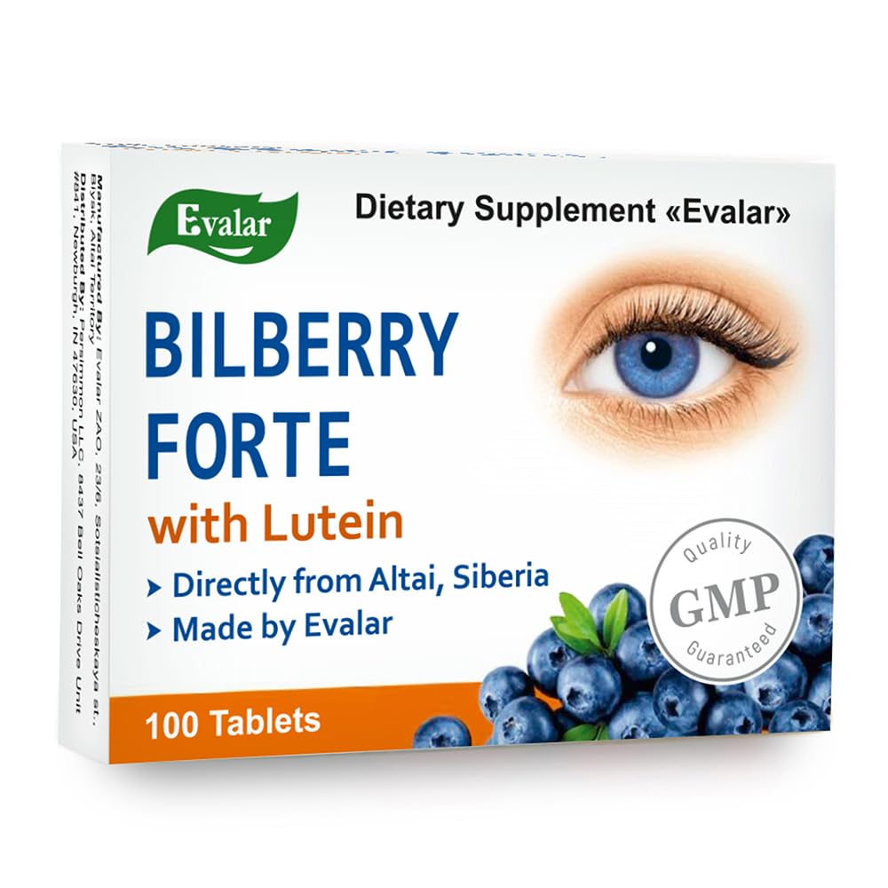 Forte βατόμουρο από τις βιταμίνες Evalar Lutein Zinc Minerals 100 Tabs
