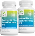 Terry Φυσικά Boswellia Plus λάδι Frankincense - Κοινό συμπλήρωμα στήριξης για την υποστήριξη της κινητικότητας & κοινής άνεσης - Υποστήριξη Κυτταρική υγεία με Boswellia & λάδι Frankincense - 60 Softgels (πακέτο του 2)