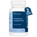 Life Enhancement High Potency 1020 mg Potassium Supplement for Muscle, Brain & Bone Health - No Additives High Absorption Elemental Potassium Supplement, Made in USA (120 Capsules – 60 Servings)