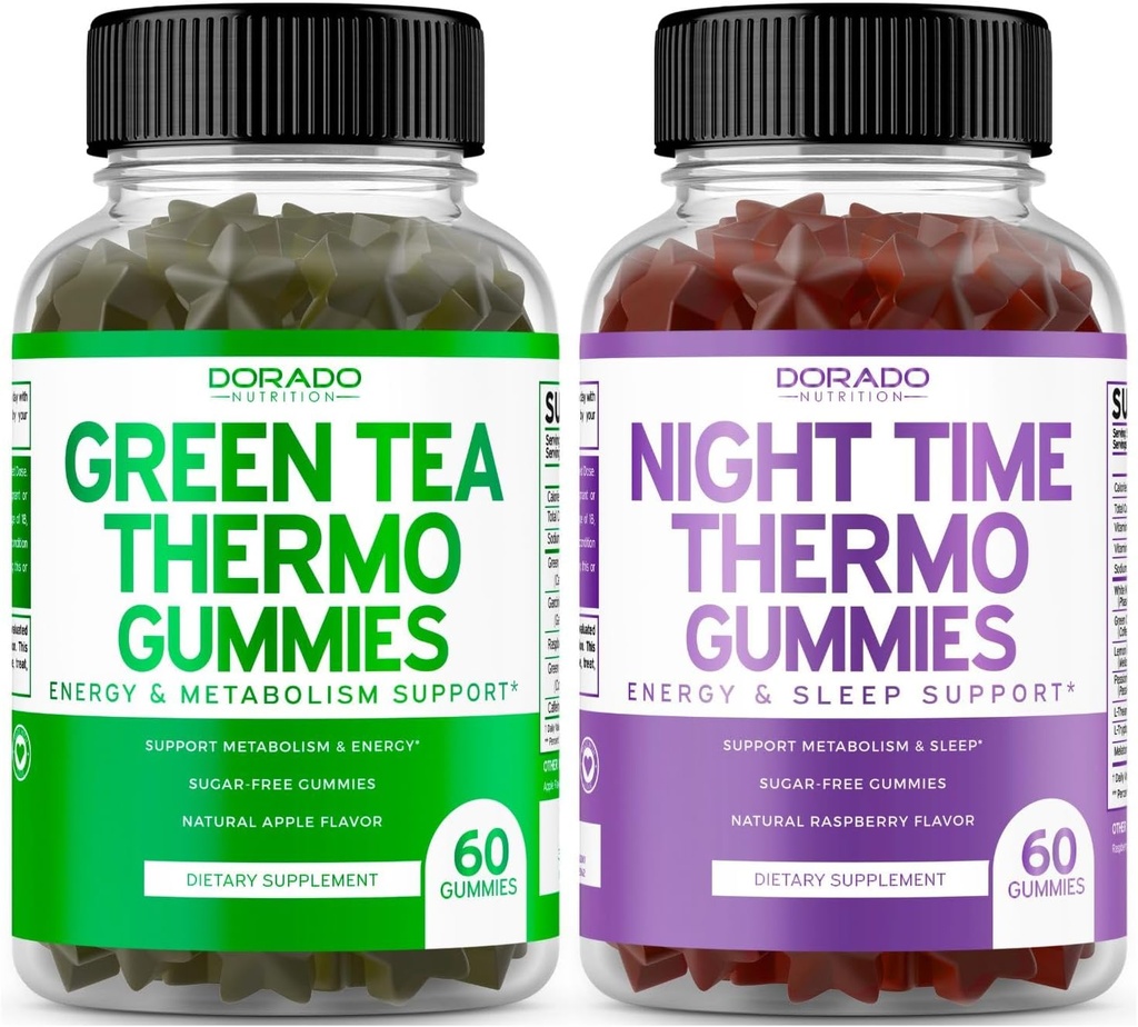 Green Tea Fat Burner Gummies (60 Count) - Όρεξη Καταπιεστικό Βάρος Απώλεια συμπλήρωμα και τη νύχτα Fat Burner Gummies (60 Count) Βάρος Απώλεια & Μεταβολισμός συμπλήρωμα - Τρίτο Μέρος Δοκιμασμένο - ΗΠΑ Made