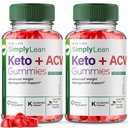 rize labs (πακέτο των 2 SimplyLean Keto + ACV Gummies για Σύνθετη απώλεια βάρους, απλάLean συμπλήρωμα για μέγιστη δύναμη Gomitas, Advanced Formula Review (120 Gummies)
